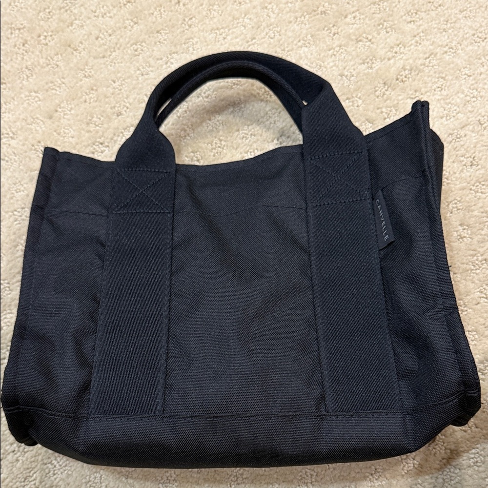 Canvelle mini boxy tote black canvas - Picture 3 of 6